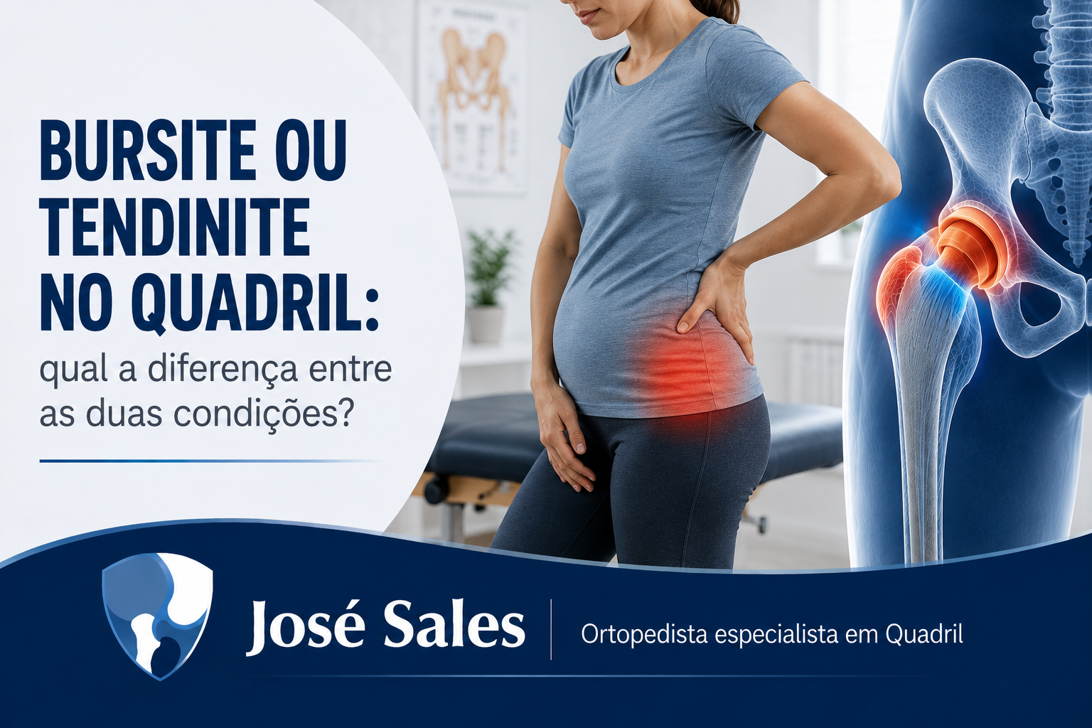 Bursite ou tendinite no quadril